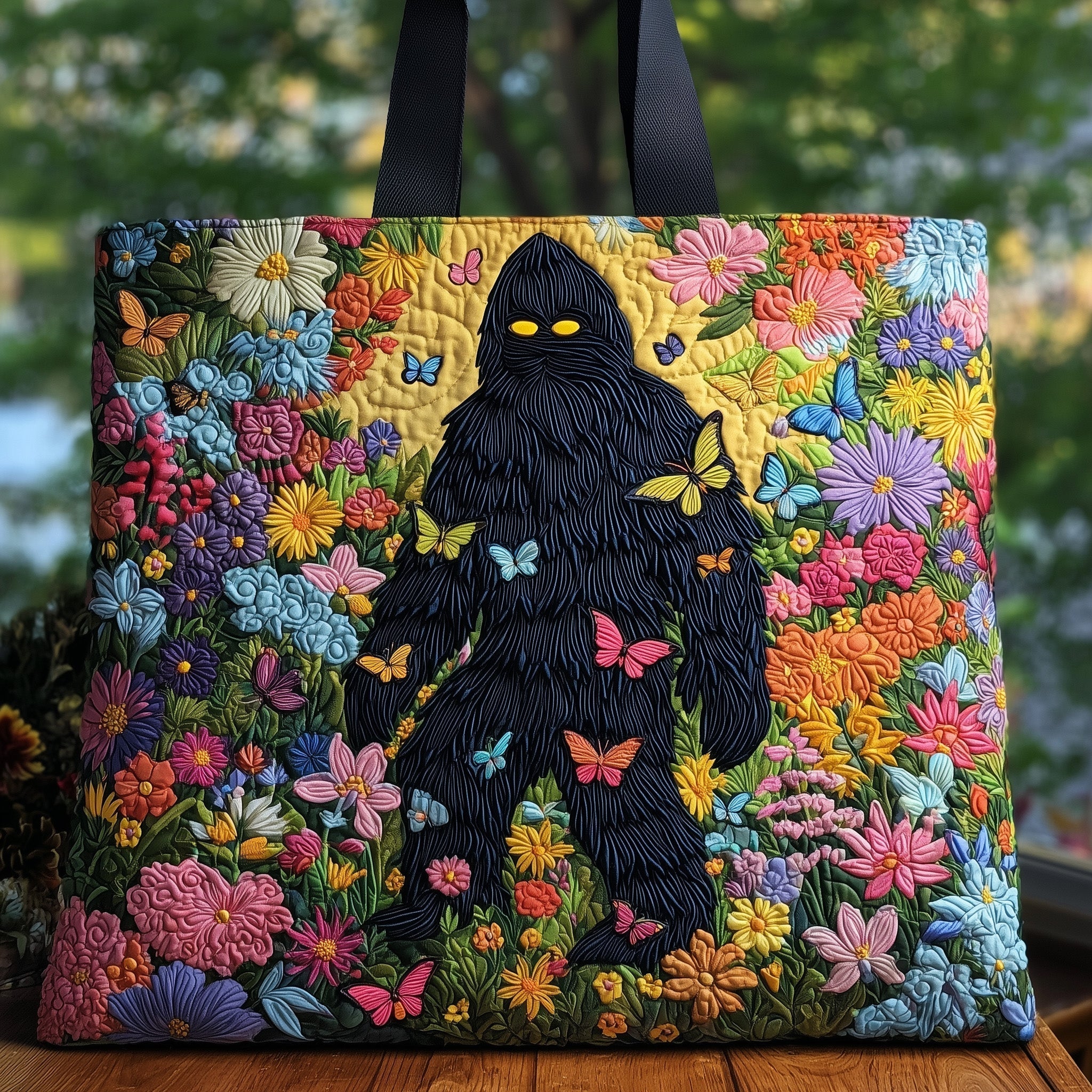 Mystic Bigfoot Quilted Tote Bag GFTOHD8354