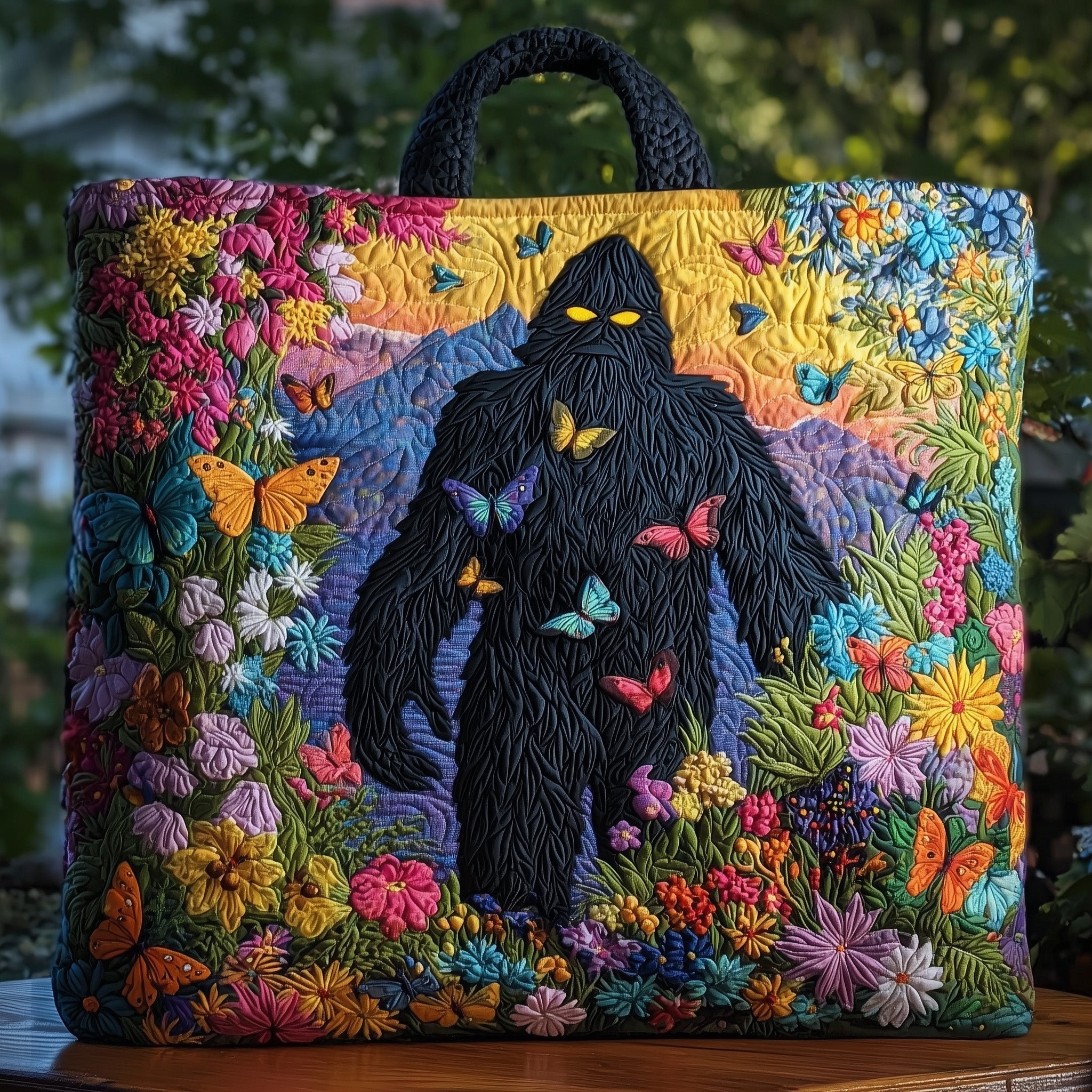 Mystic Bigfoot Quilted Tote Bag GFTOHD8355