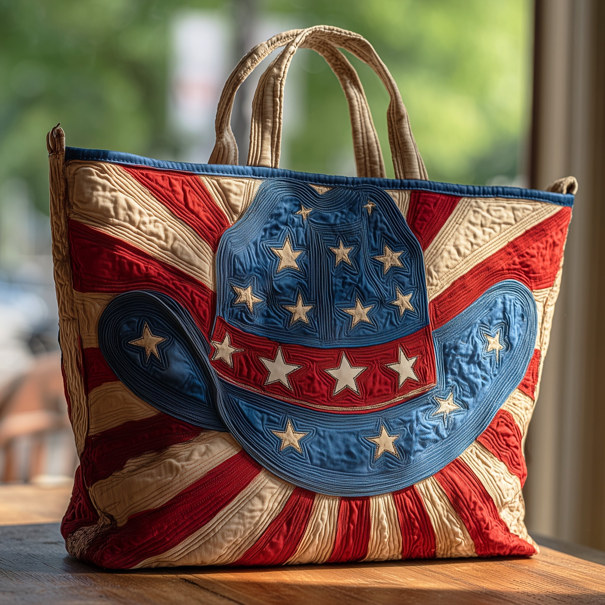 Fourth of July Quilted Tote Bag GFTOHD8357