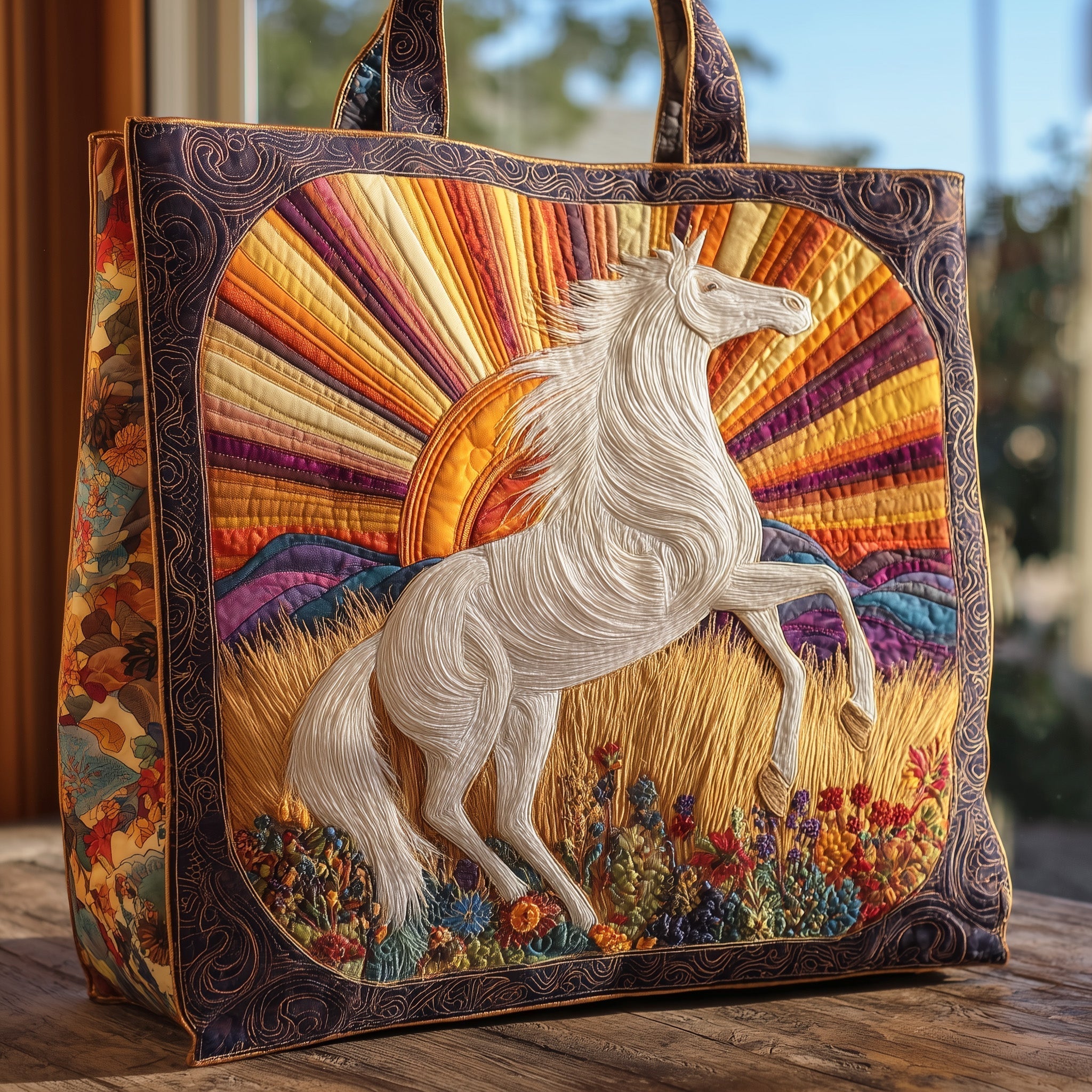 Horse Spirit Quilted Tote Bag GFTOHD8372