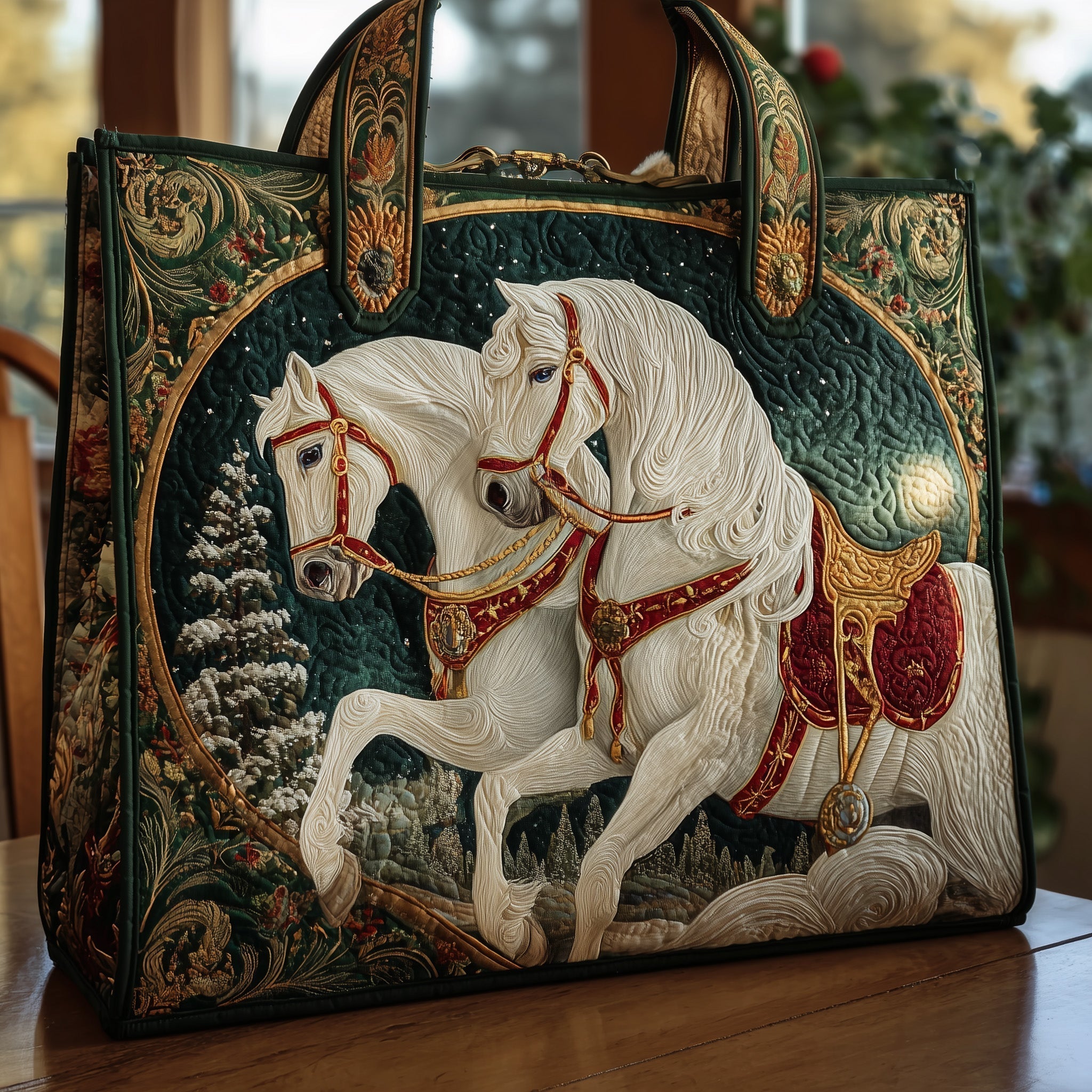 Horse Quilted Tote Bag GFTOHD8376