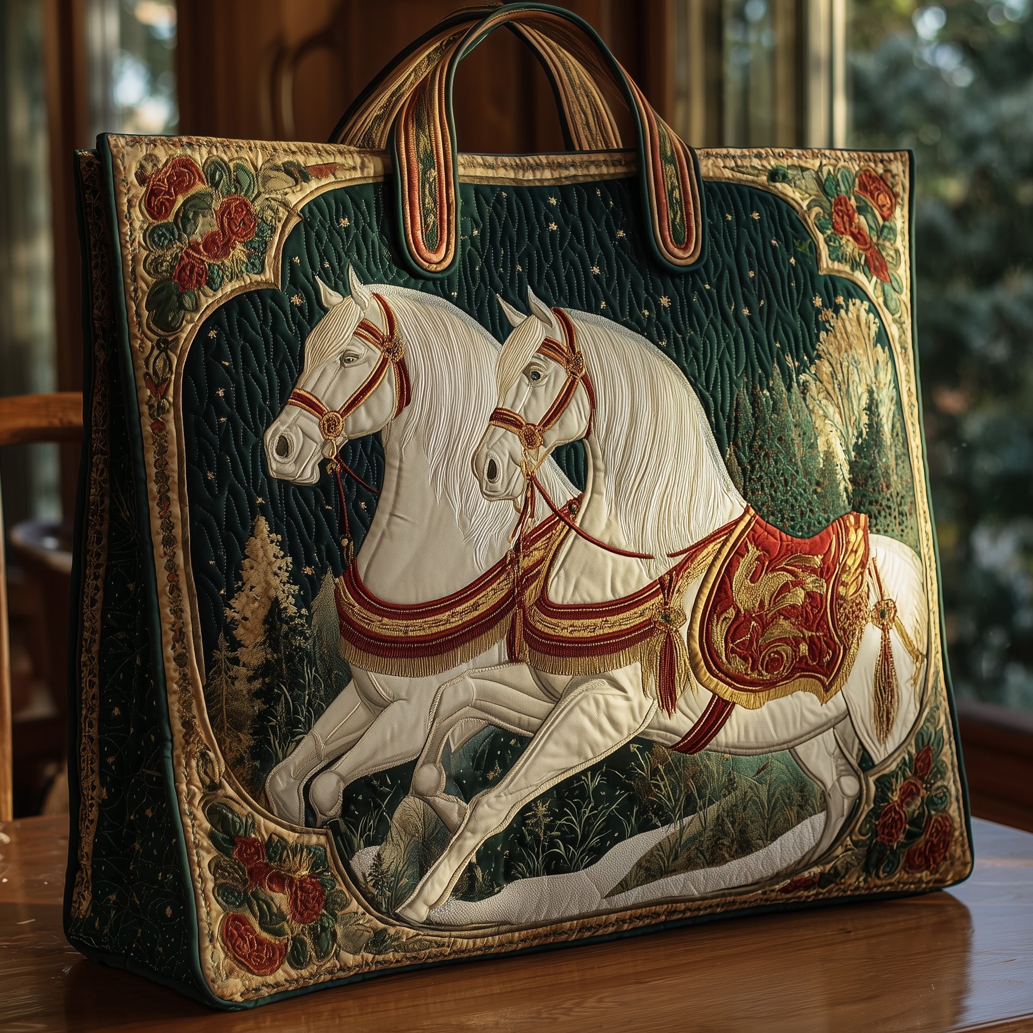 Horse Quilted Tote Bag GFTOHD8377
