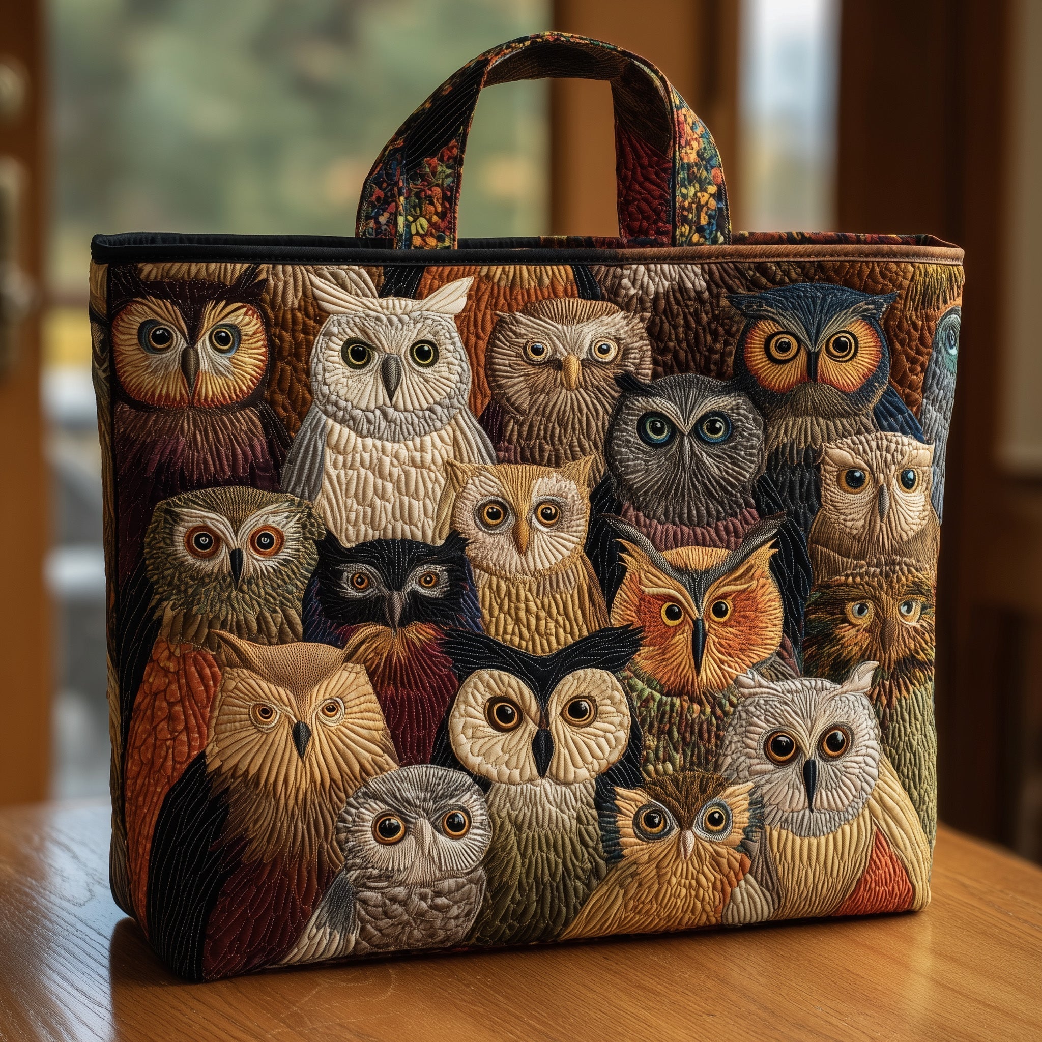 Owl Spirit Quilted Tote Bag GFTOHD8735
