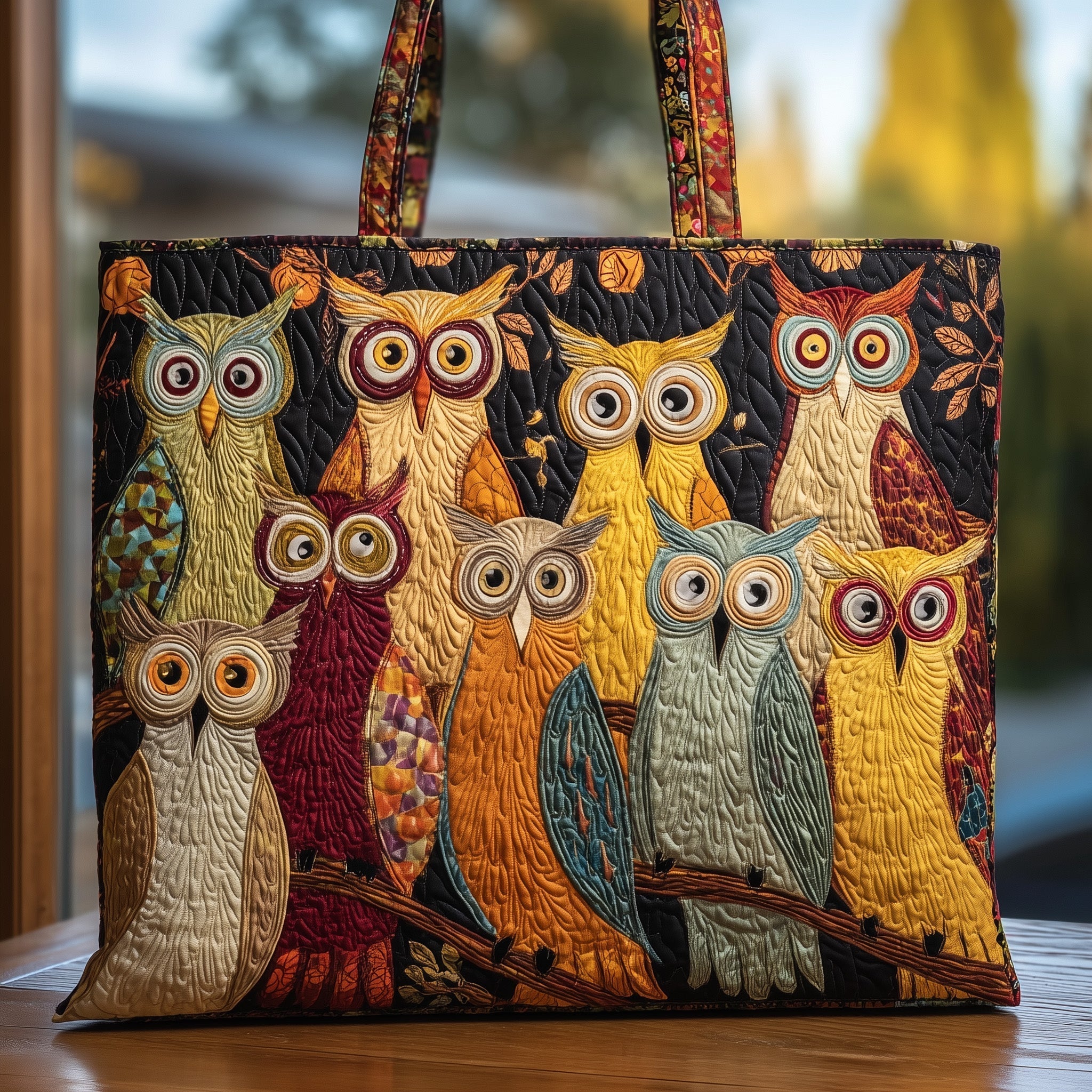 Owl Spirit Quilted Tote Bag GFTOHD8739