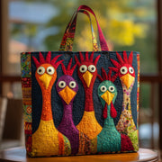 Funky Chicken Quilted Tote Bag GFTOHD8760