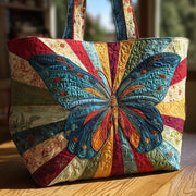 Elegant Butterfly Quilted Tote Bag GFTOHD8784