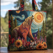 Majestic Bear Quilted Tote Bag GFTOHD8833