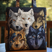 Majestic Wolf Quilted Tote Bag GFTOHD8876