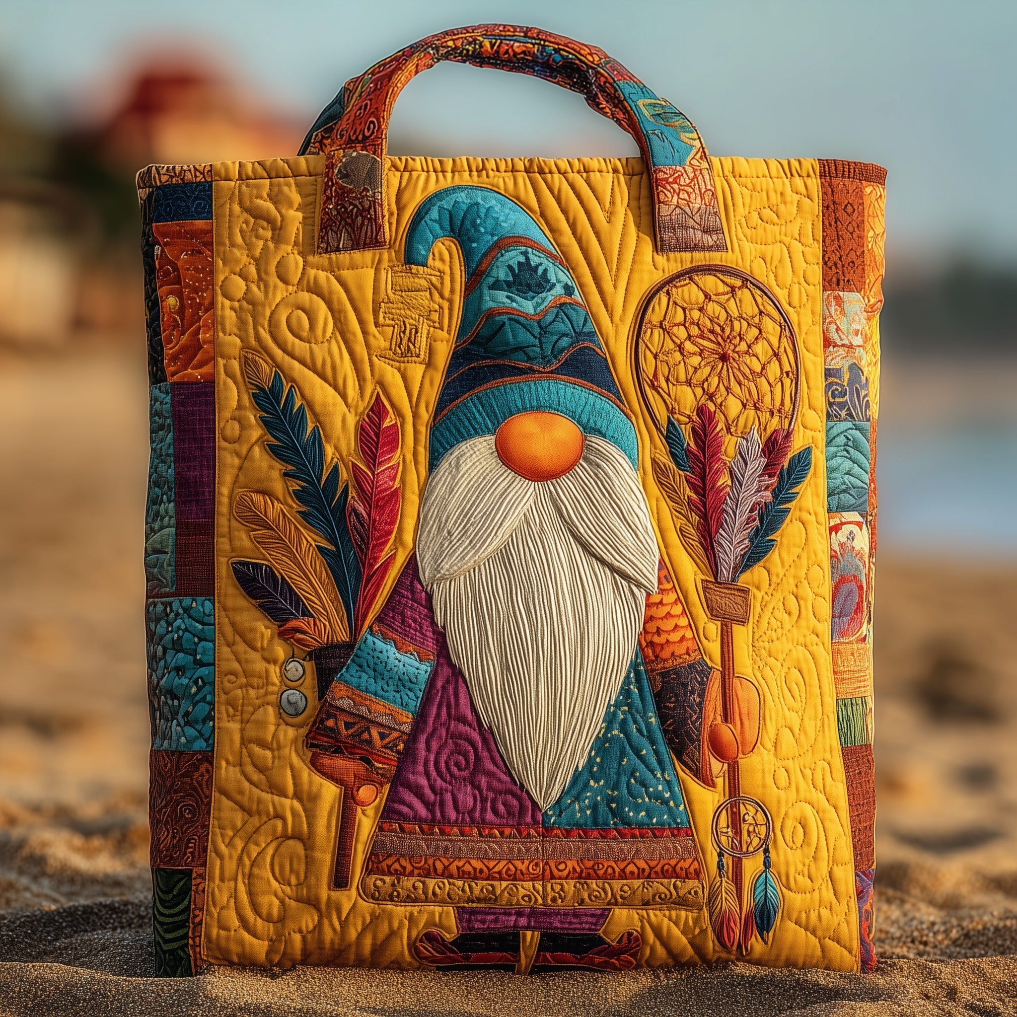 Native Gnomes Quilted Tote Bag GFTOHD8981