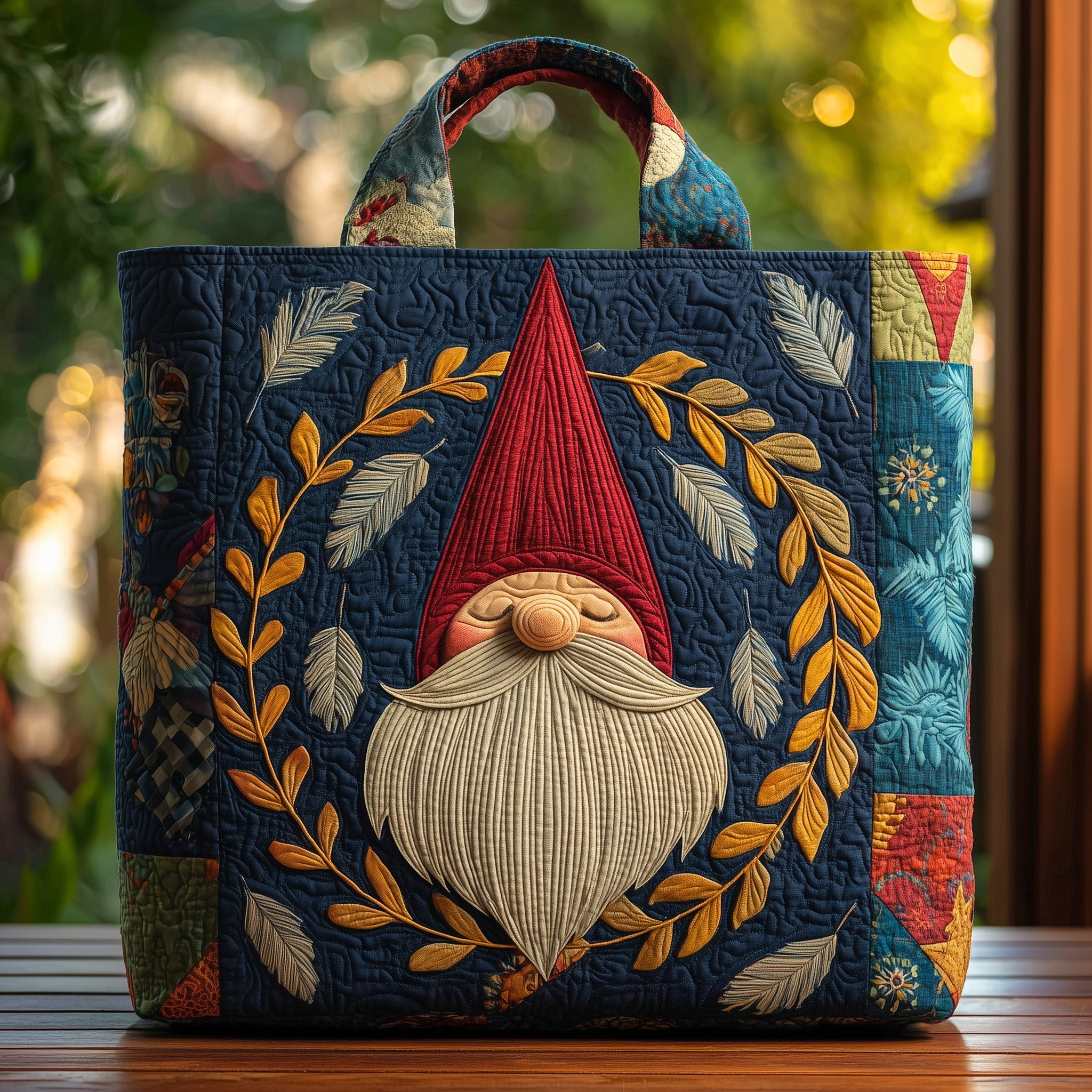 Native Gnomes Quilted Tote Bag GFTOHD8989