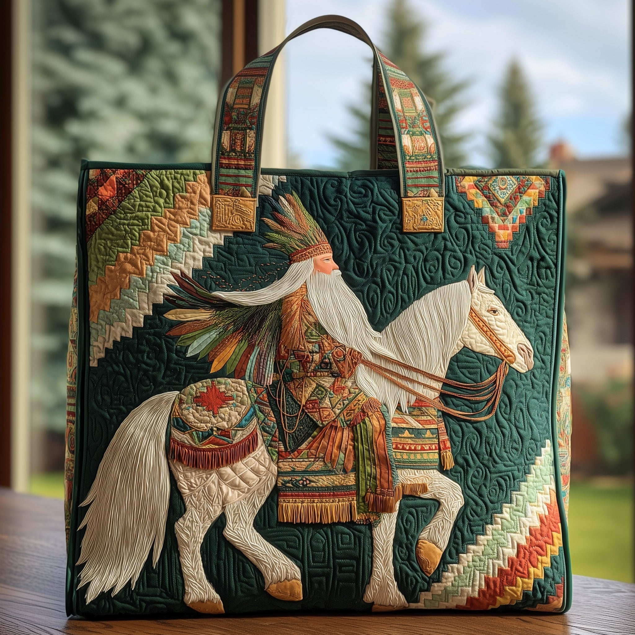 Native Gnomes Quilted Tote Bag GFTOHD8991