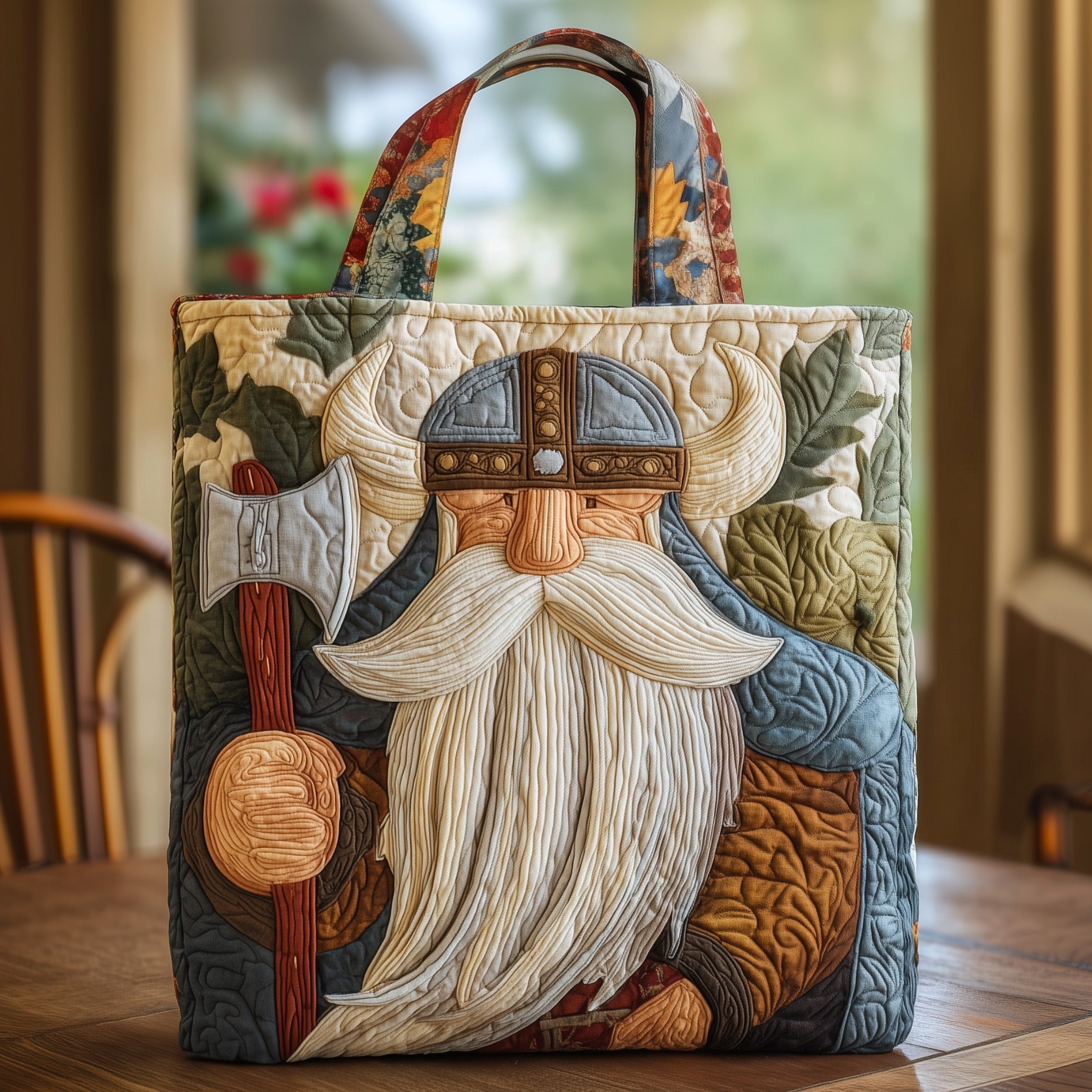Viking Gnomes Quilted Tote Bag GFTOHD8996