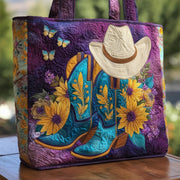 Cowboy Boots Quilted Tote Bag GFTOHD9001
