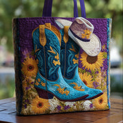 Cowboy Boots Quilted Tote Bag GFTOHD9002