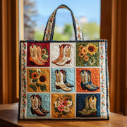 Cowboy Boots Quilted Tote Bag GFTOHD9009