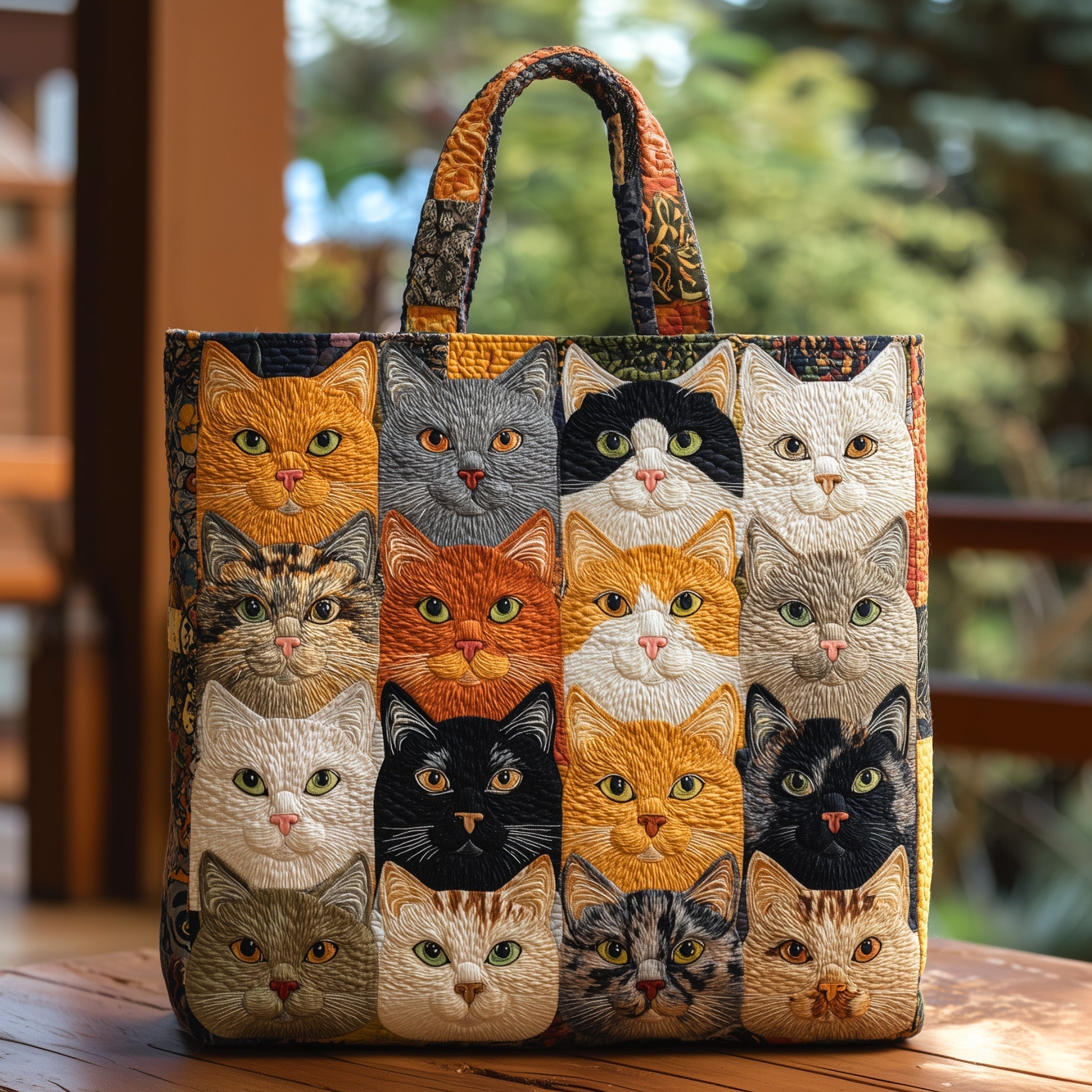 Cat Bliss Quilted Tote Bag GFTOHD9027