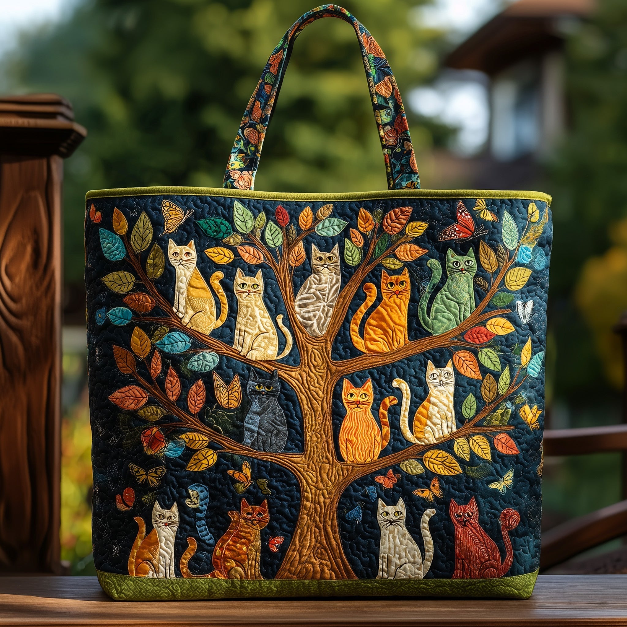 Cat Bliss Quilted Tote Bag GFTOHD9029