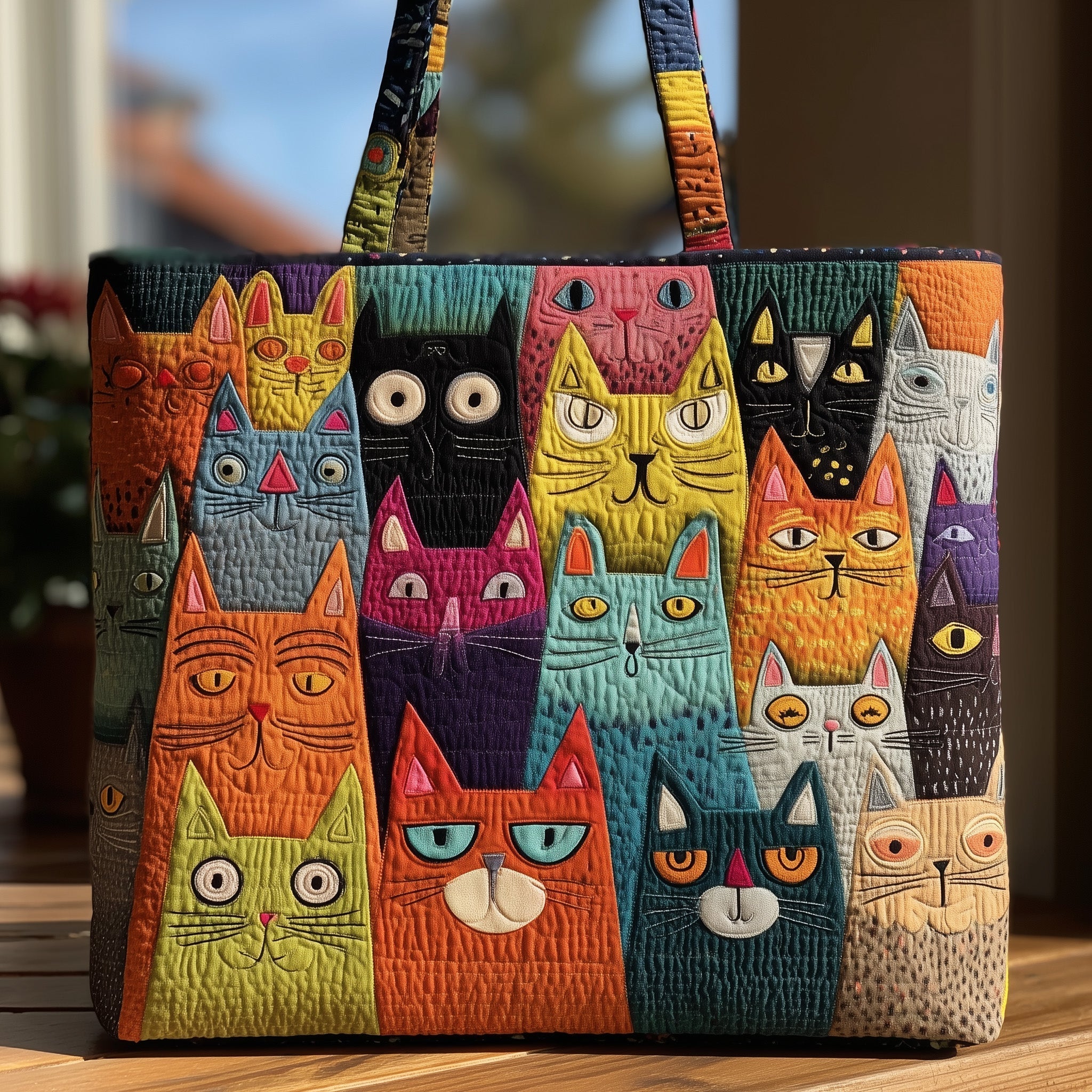 Cat Bliss Quilted Tote Bag GFTOHD9035