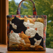 Cat Nap Quilted Tote Bag GFTOHD9048