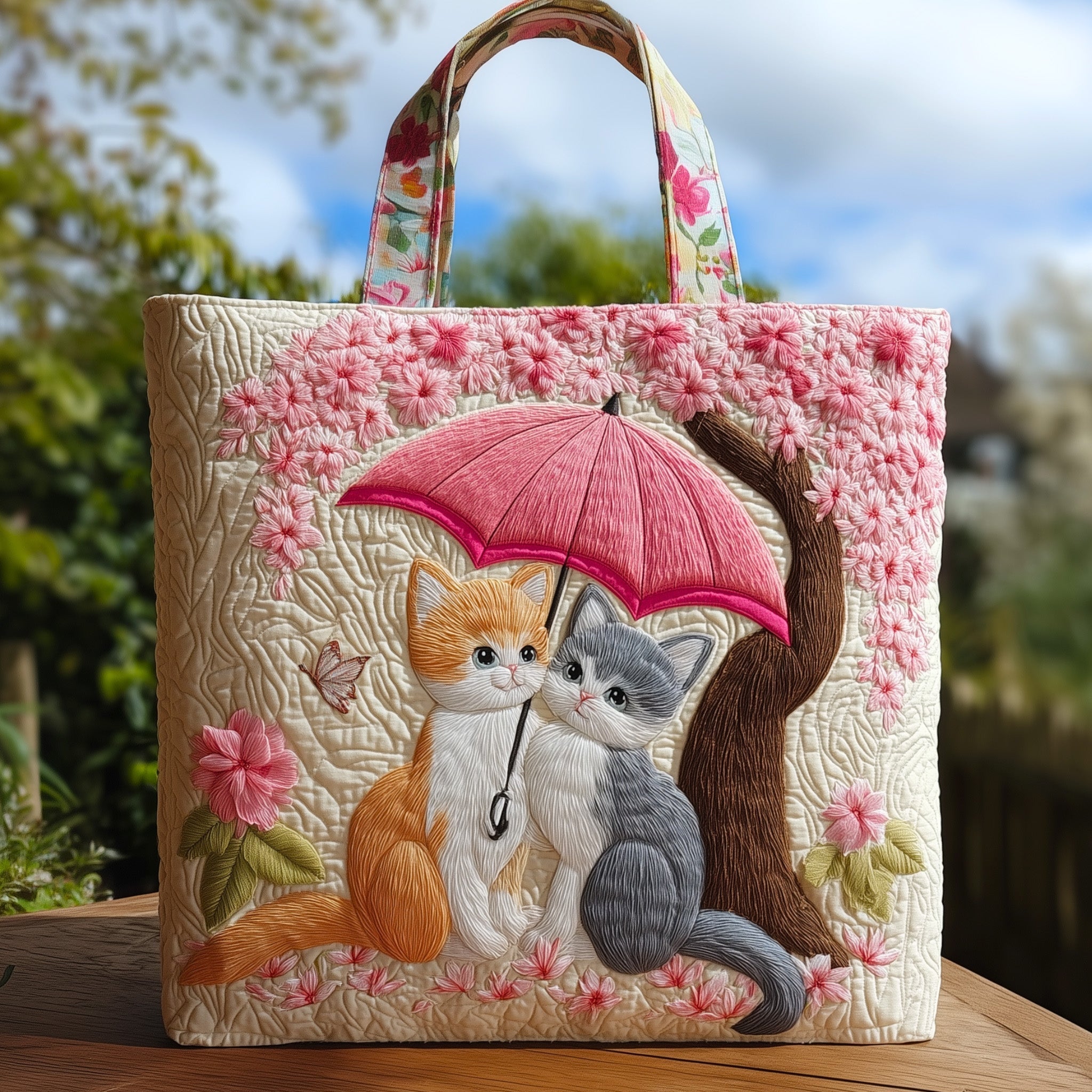 Purrfect Pair Quilted Tote Bag GFTOHD9050