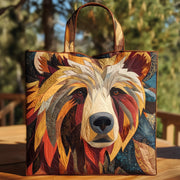 Native Bear Quilted Tote Bag GFTOHD9378