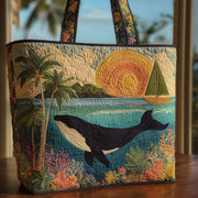 Majestic Whale Quilted Tote Bag GFTOHD9513