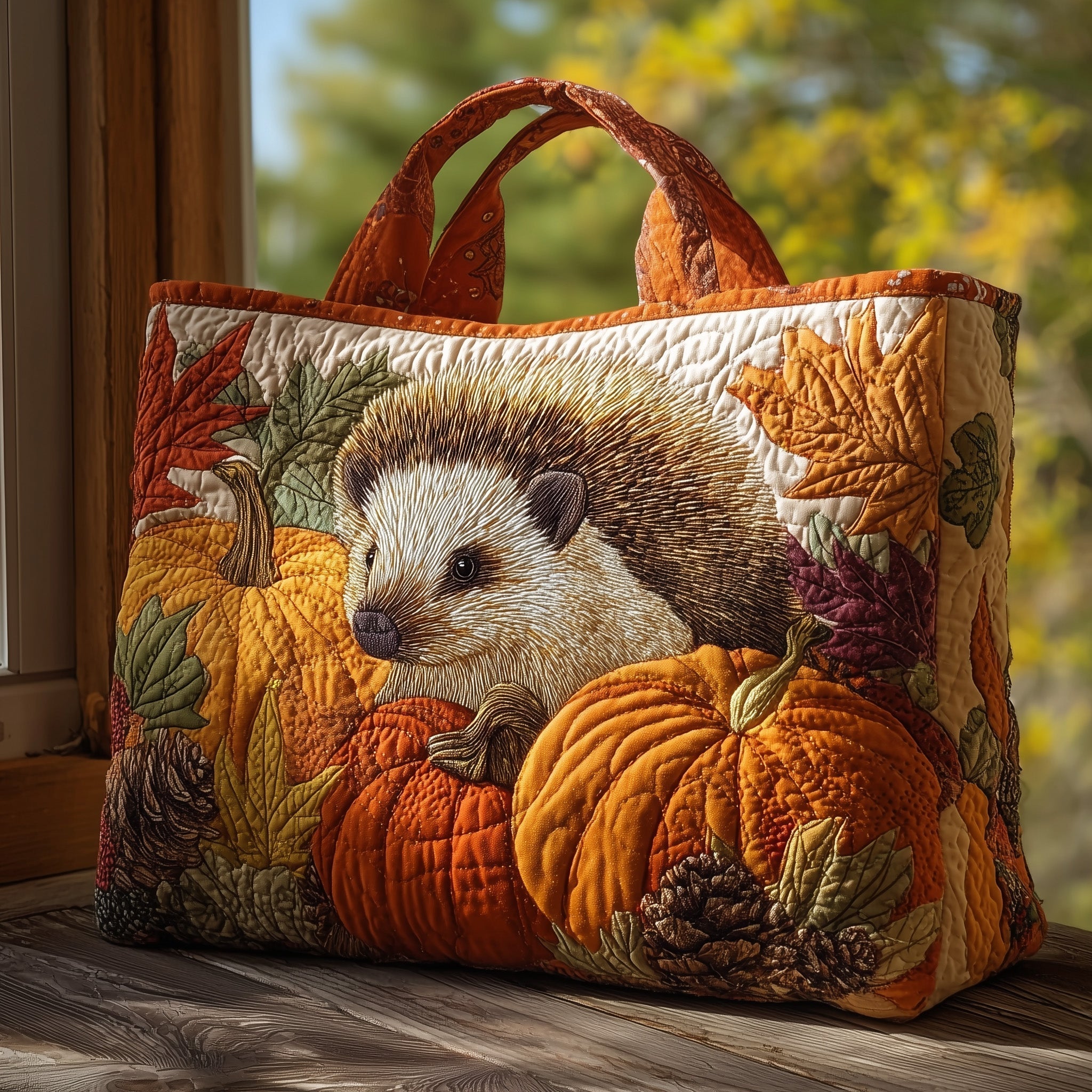 Hedgehog Heaven Quilted Tote Bag GFTOHD9515