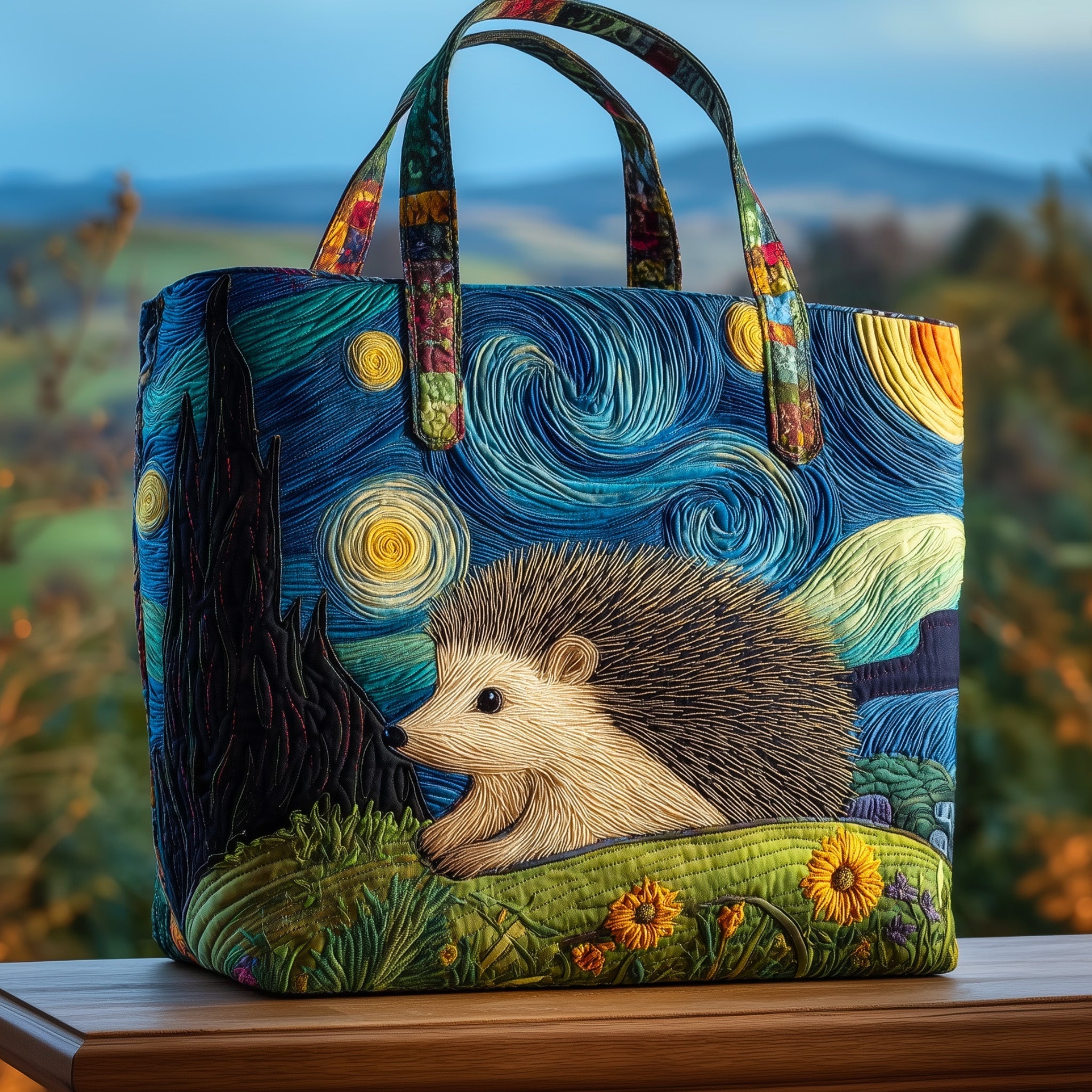 Hedgehog Heaven Quilted Tote Bag GFTOHD9519