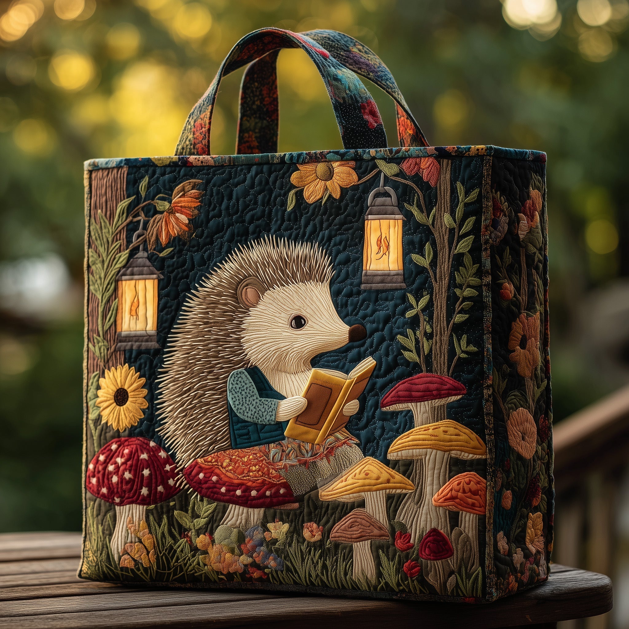 Hedgehog Heaven Quilted Tote Bag GFTOHD9520