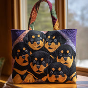 Adorable Rottweiler Quilted Tote Bag GFTOHD9946