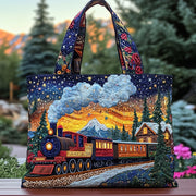 Train Quilted Tote Bag GFTOMA1217