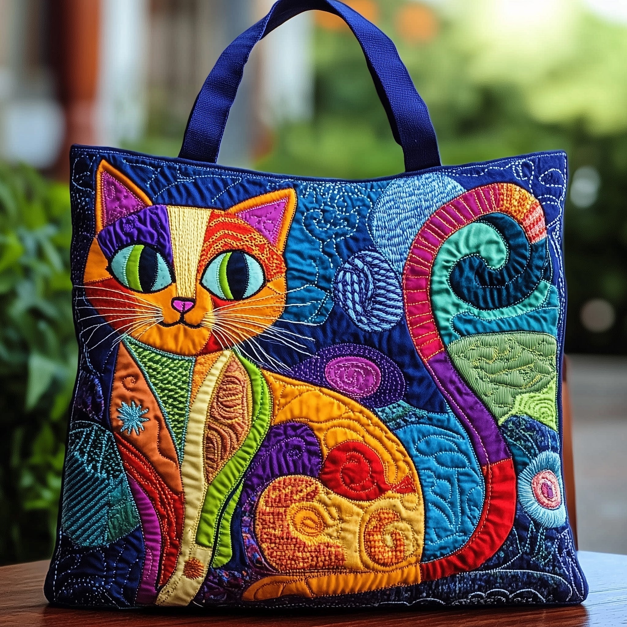 Cat Purrs Quilted Tote Bag GFTOMA1564