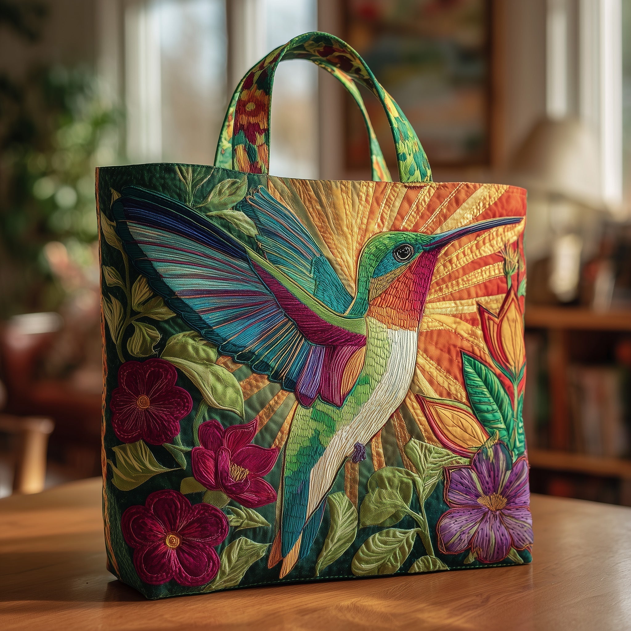 Hummingbird Quilted Tote Bag GFTOMA1794