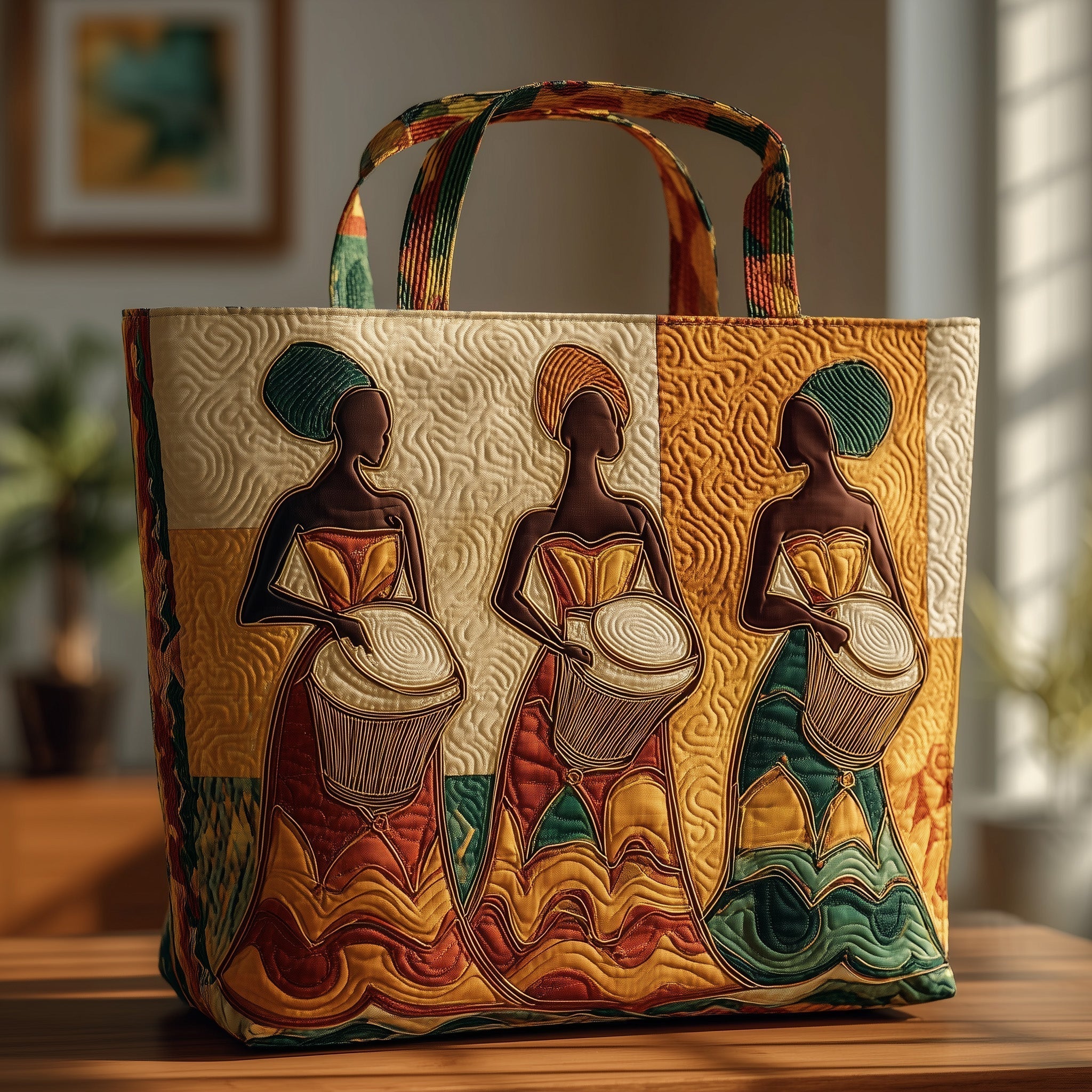 Melanin Quilted Tote Bag GFTOMA1839