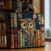 Owl Book Quilted Tote Bag GFTOMA1955