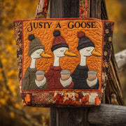 Just a Cozy Goose Quilted Tote Bag GFTOMA2288