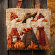 Just a Cozy Goose Quilted Tote Bag GFTOMA2293
