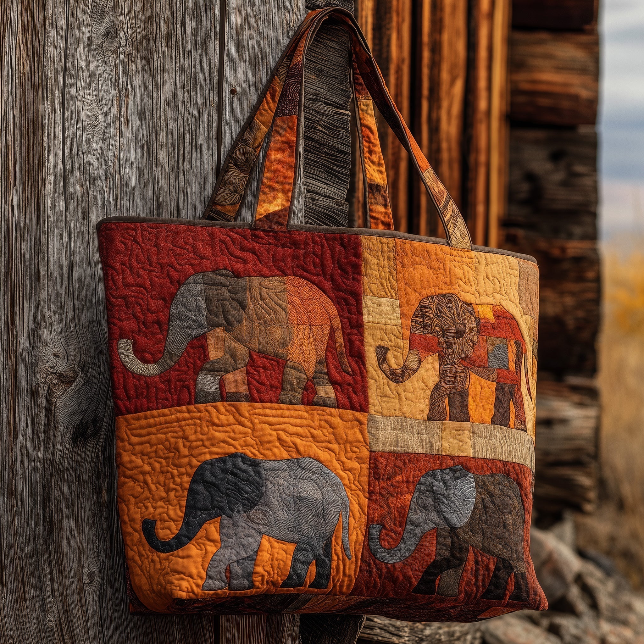 Elephant Quilted Tote Bag GFTOMA2301