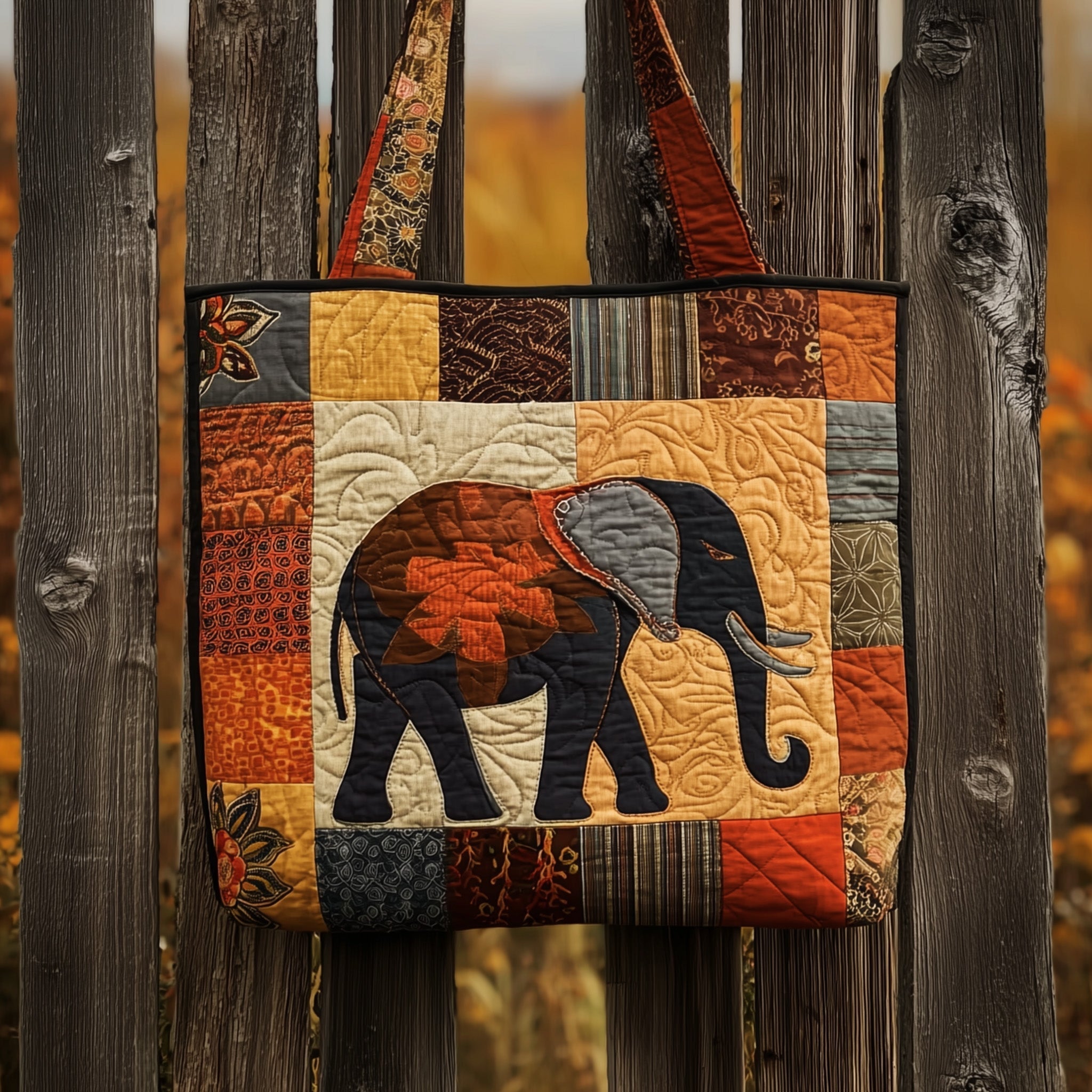 Elephant Quilted Tote Bag GFTOMA2303