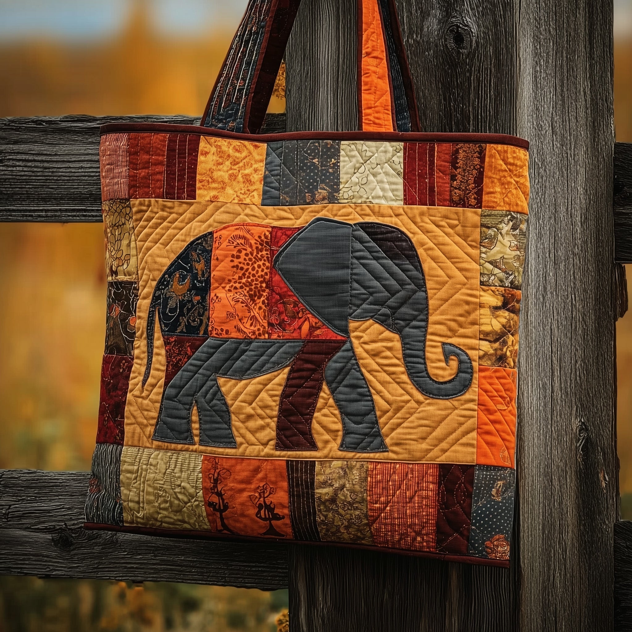 Elephant Quilted Tote Bag GFTOMA2307