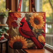 Autumn Cardinals Quilted Tote Bag GFTOMA2373