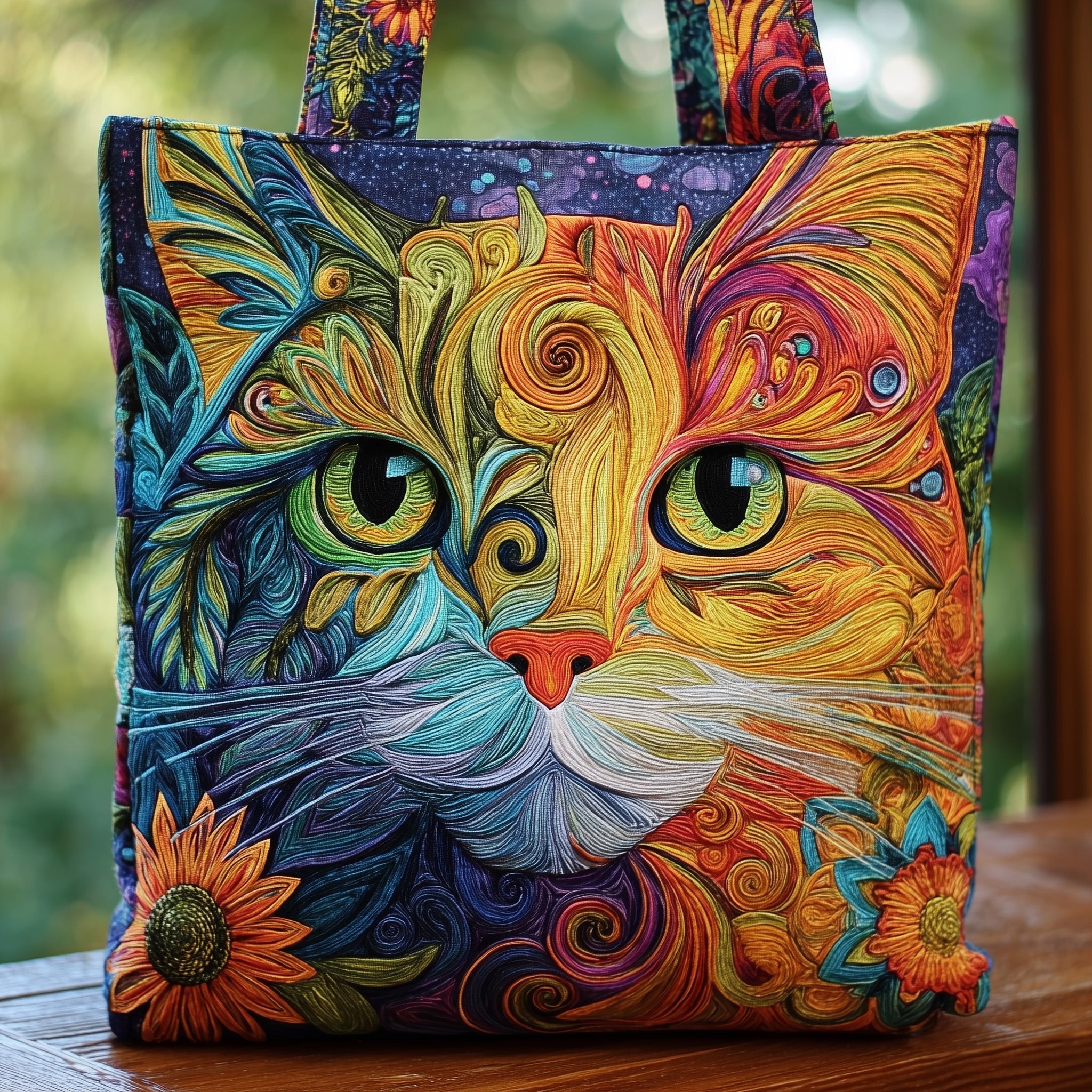 Mystic Cat Quilted Tote Bag GFTOMA2420
