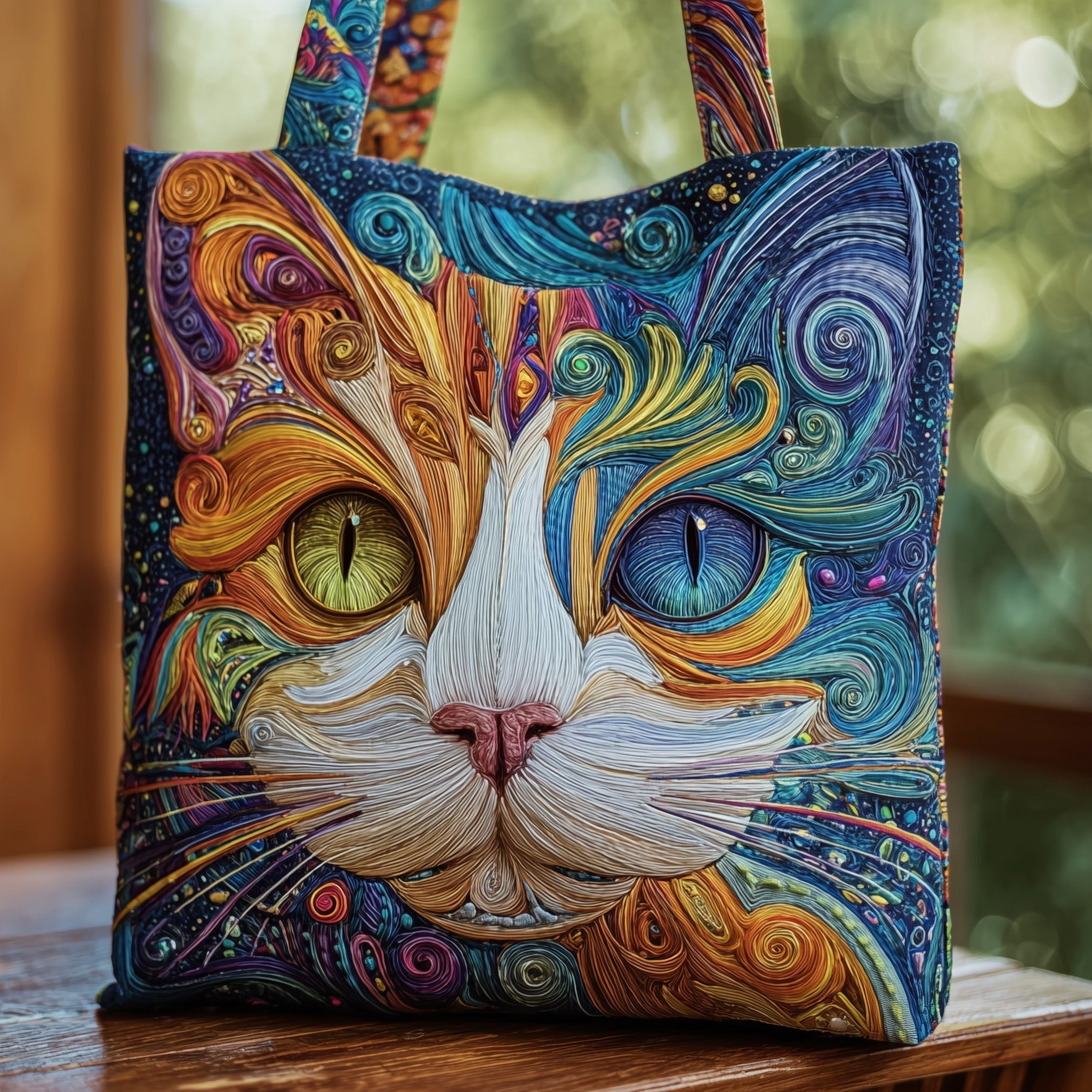 Mystic Cat Quilted Tote Bag GFTOMA2421