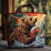 Wilderness Bear Quilted Tote Bag GFTOMA2455