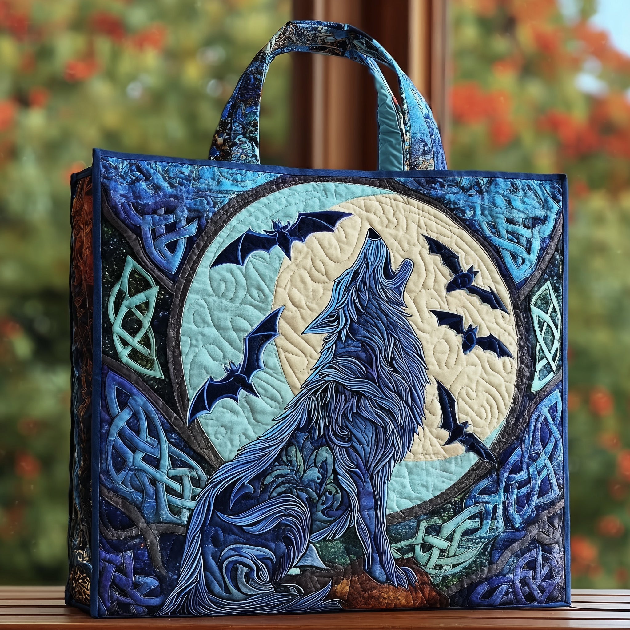 Wolf Quilted Tote Bag GFTOMA2457