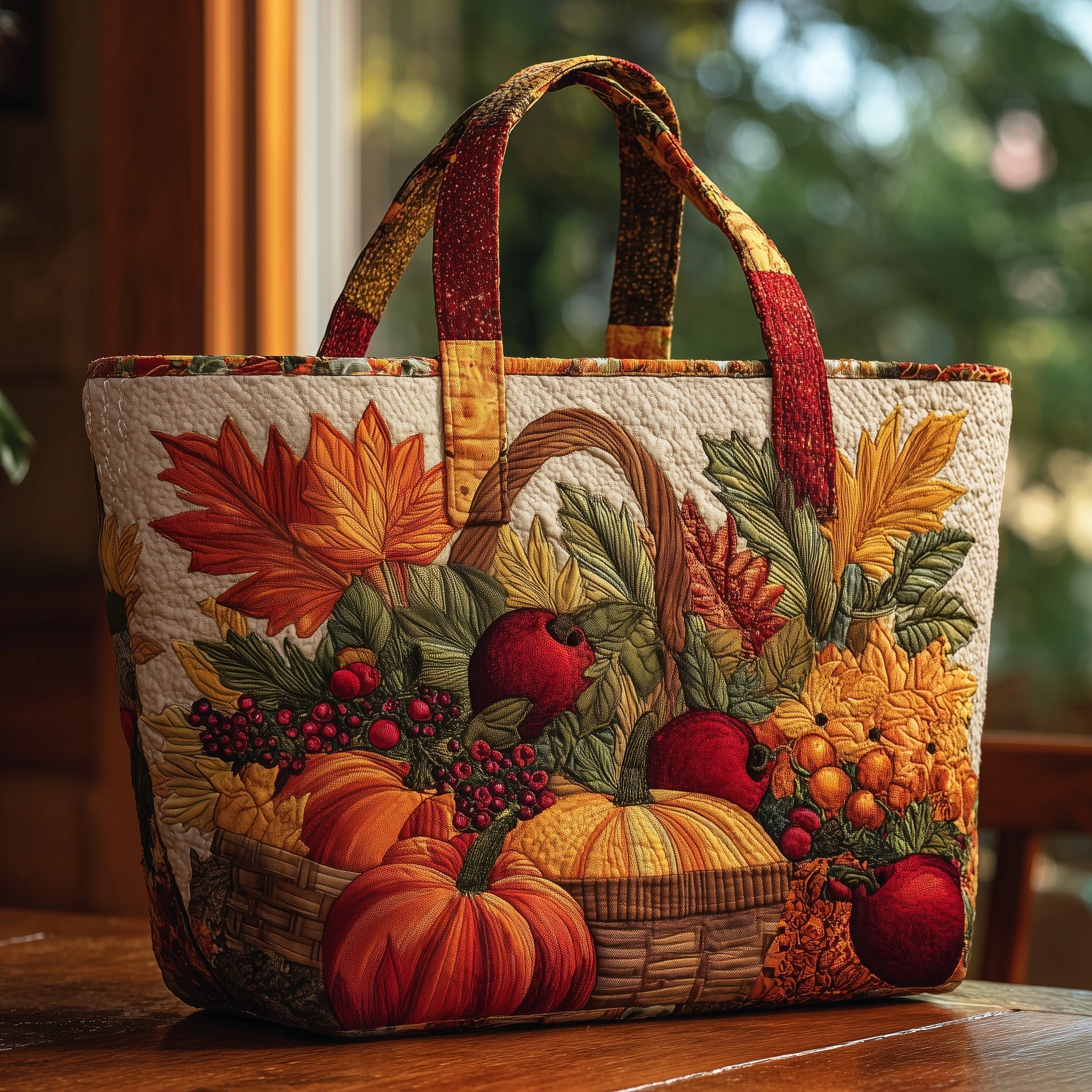 Autumn Vibe Quilted Tote Bag GFTOMA2472