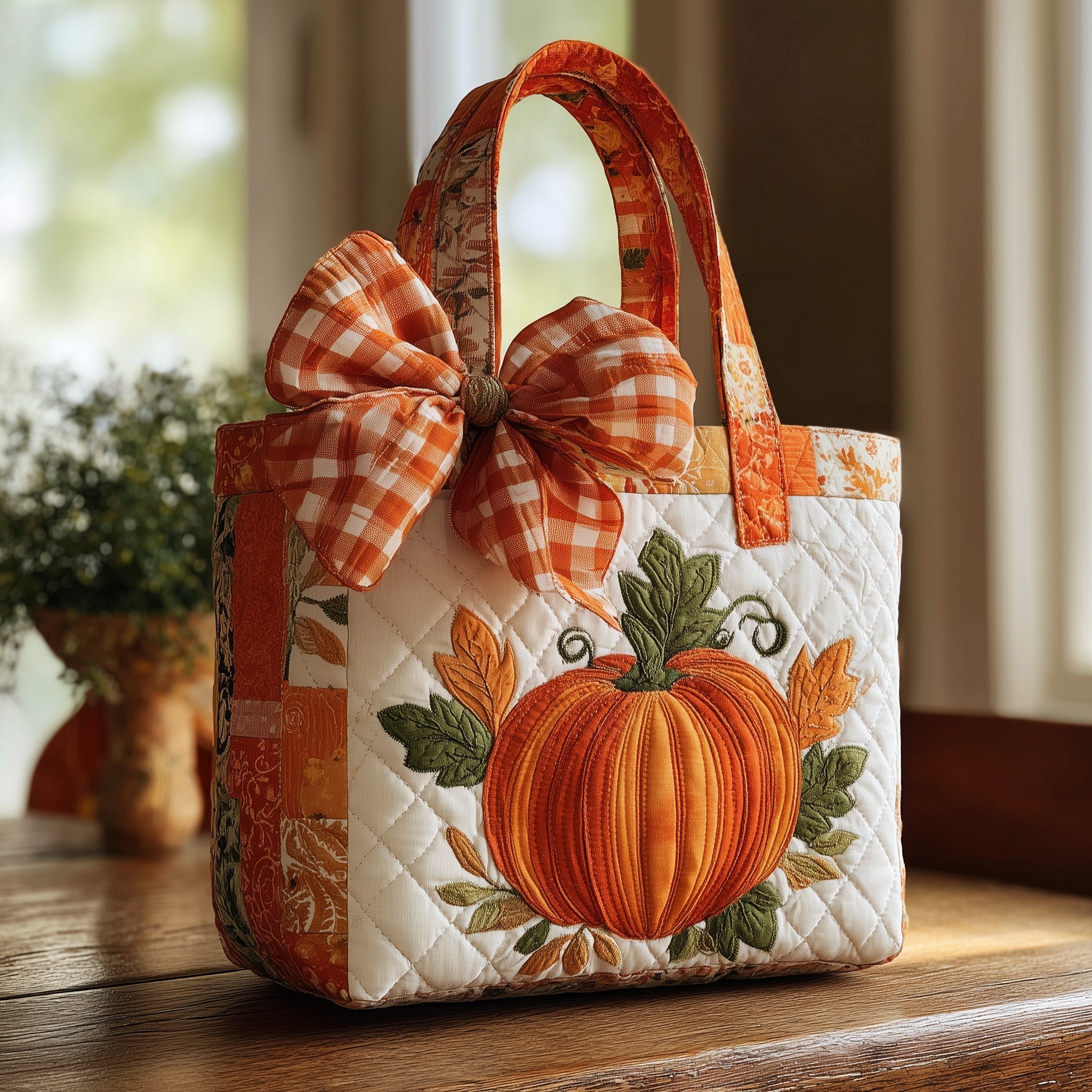 Autumn Vibe Quilted Tote Bag GFTOMA2473