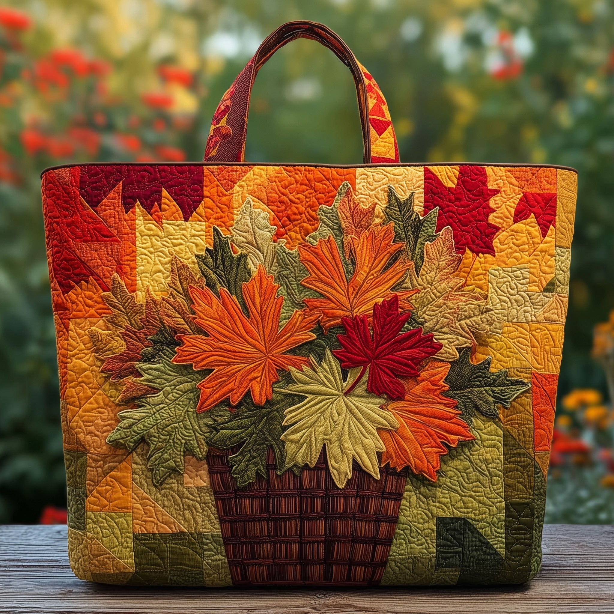 Autumn Vibe Quilted Tote Bag GFTOMA2475