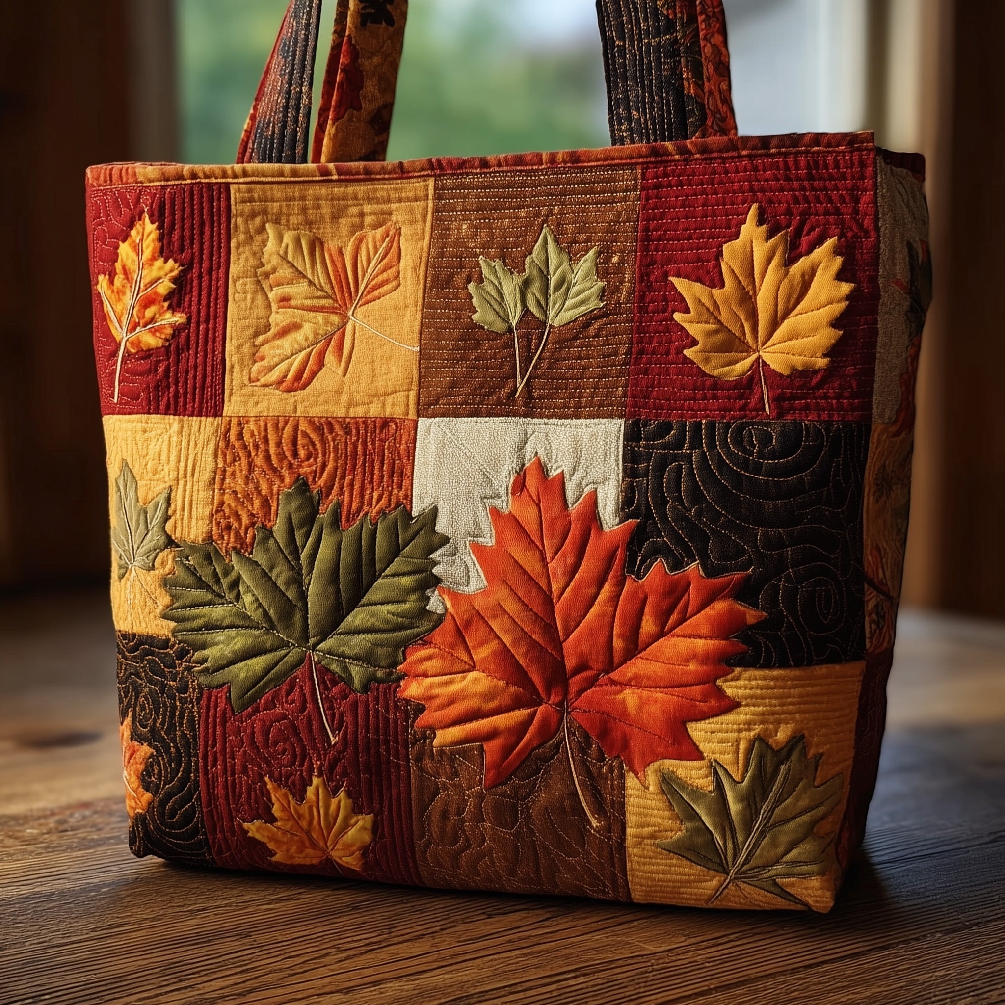 Autumn Vibe Quilted Tote Bag GFTOMA2477