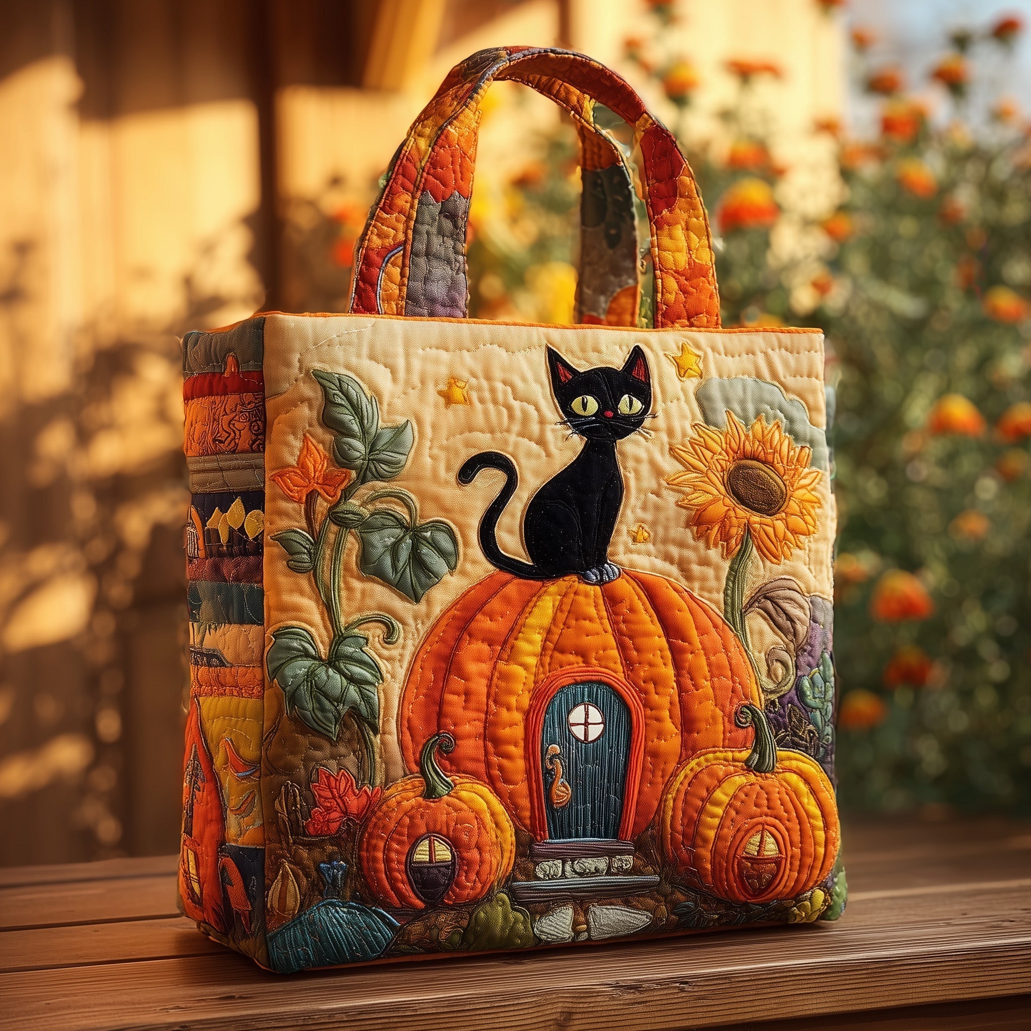 Cozy Cat Quilted Tote Bag GFTOMA2531